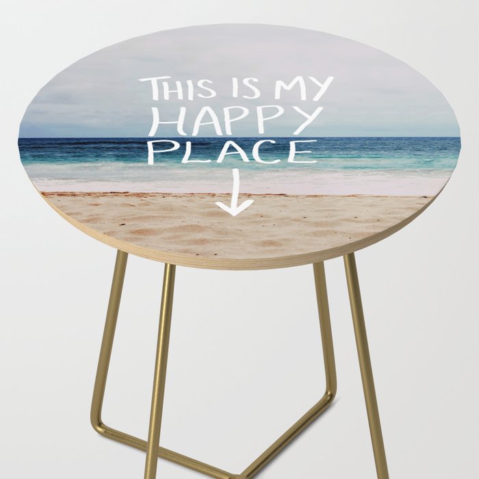 My Happy Place (Beach) Side Table Gallery Image 2