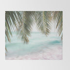 Tropical Escape - Palm Beach Wall Art Print Throw Blanket Gallery Image 2