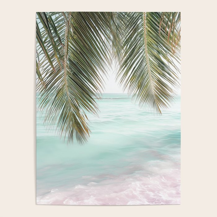 Tropical Escape - Palm Beach Wall Art Print Poster Gallery Image 1