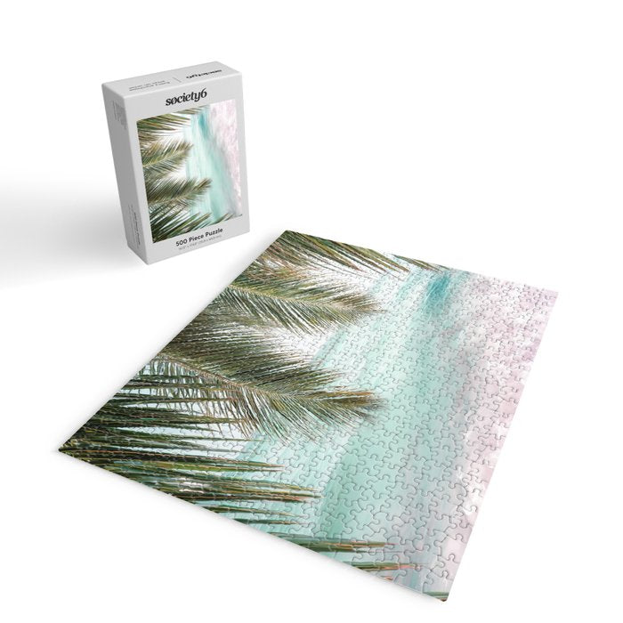 Tropical Escape - Palm Beach Wall Art Print Jigsaw Puzzle Gallery Image 2