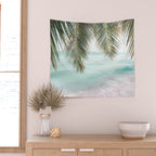 Tropical Escape - Palm Beach Wall Art Print Wall Tapestry Gallery Image 2