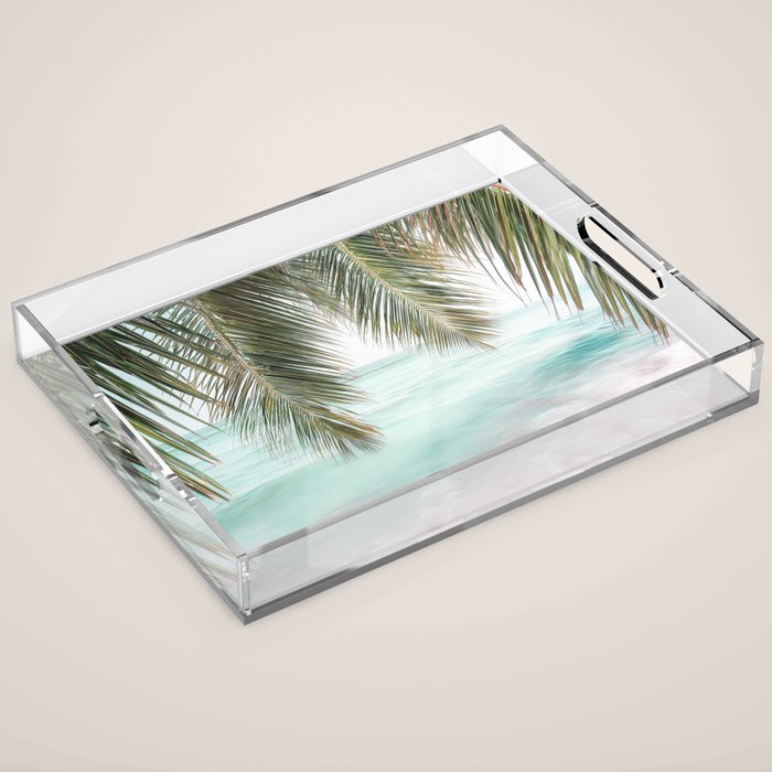 Tropical Escape - Palm Beach Wall Art Print Acrylic Tray Gallery Image 1