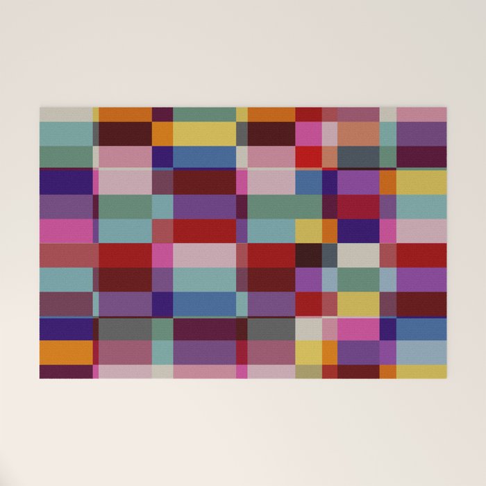 Futuristic Cyber Crossing Welcome Mat Gallery Image 1