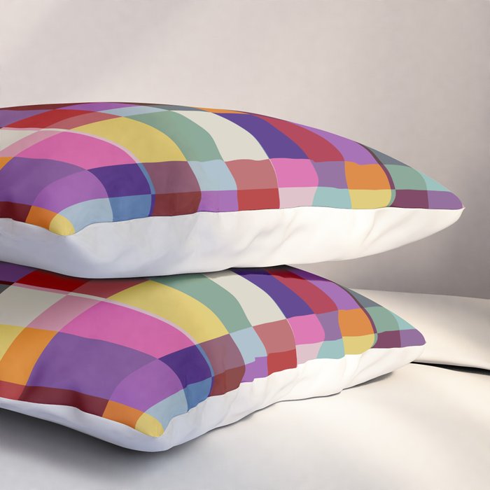 Futuristic Cyber Crossing Pillow Sham Gallery Image 3