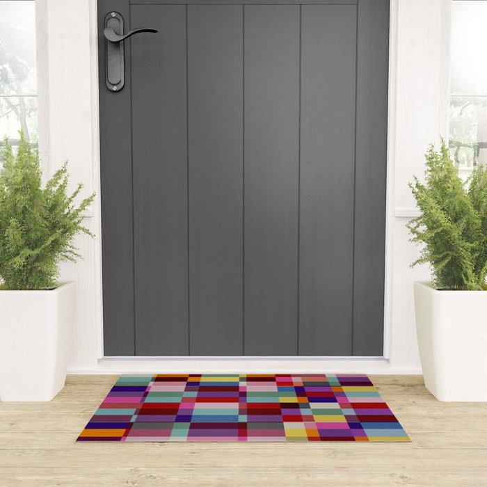 Futuristic Cyber Crossing Welcome Mat Gallery Image 3