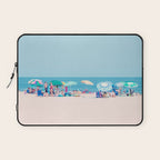 Colorful Umbrellas on the Beach Laptop Sleeve Gallery Image 1