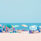 Colorful Umbrellas on the Beach Coffee Mug Gallery Image 2