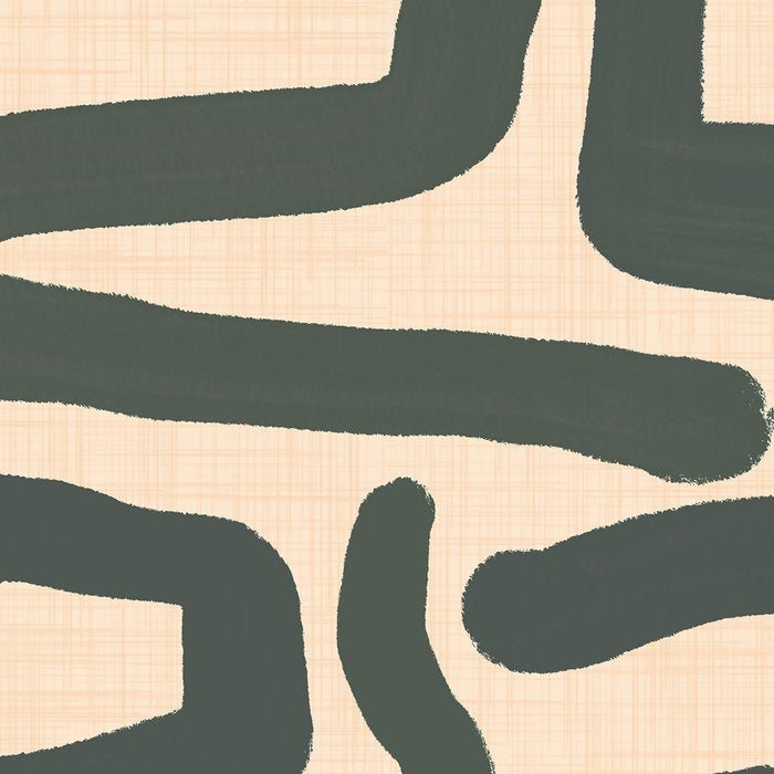 Abstract Retro Maze - Mid Century Modern Lines Green  Coffee Mug Gallery Image 2