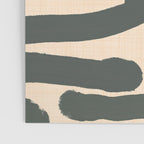 Abstract Retro Maze - Mid Century Modern Lines Green  Poster Gallery Image 3