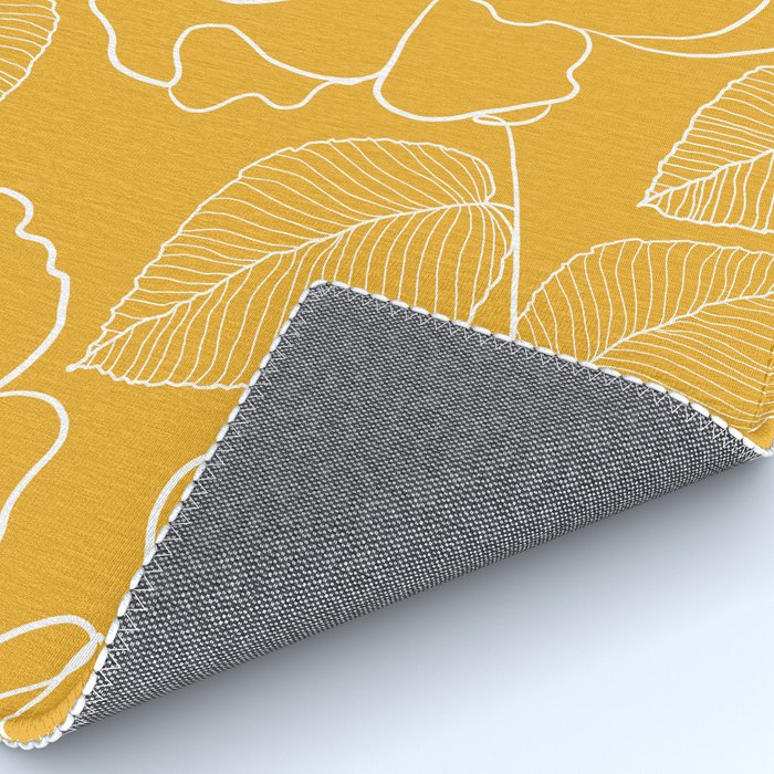 Wild rosa - yellow Rug Gallery Image 4