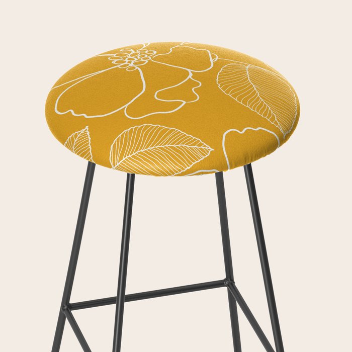 Wild rosa - yellow Stool Gallery Image 2