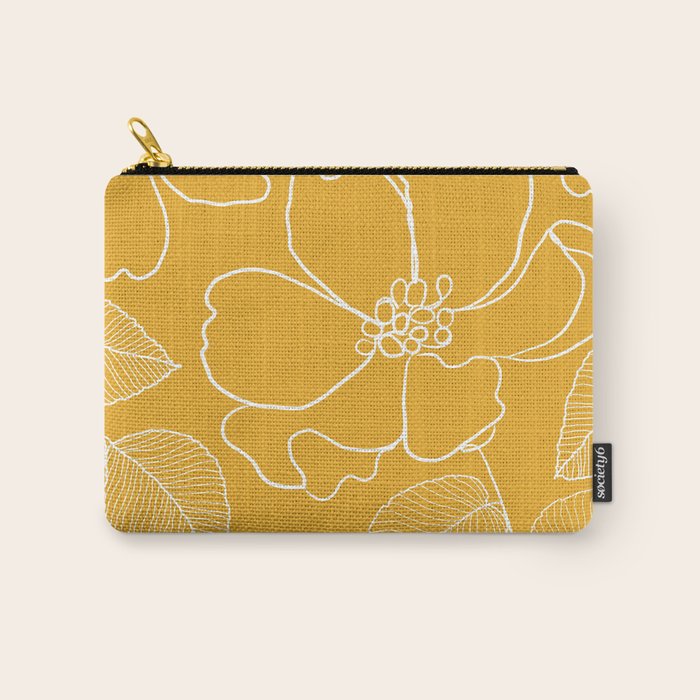 Wild rosa - yellow Carry All Pouch Gallery Image 1
