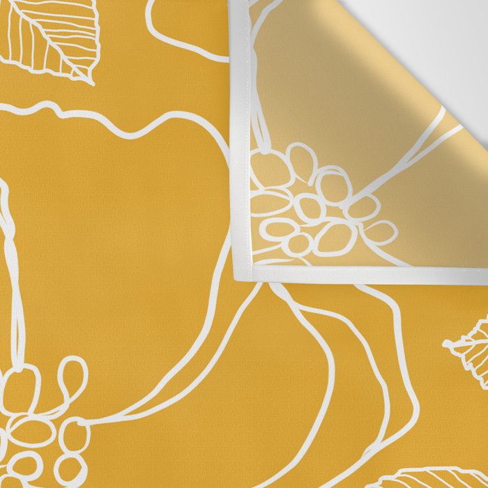 Wild rosa - yellow Wall Tapestry Gallery Image 3