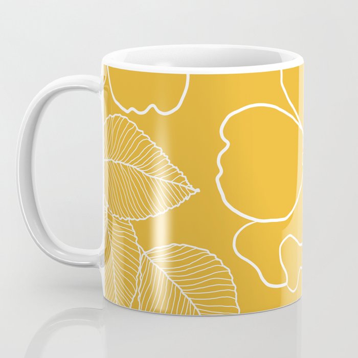 Wild rosa - yellow Coffee Mug Gallery Image 3