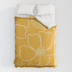Wild rosa - yellow Duvet Cover Gallery Image 6
