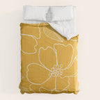 Wild rosa - yellow Comforter Gallery Image 6