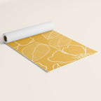 Wild rosa - yellow Yoga Mat Gallery Image 2