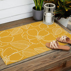 Wild rosa - yellow Outdoor Rug Gallery Image 2
