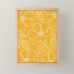Wild rosa - yellow Mini Art Print Gallery Image 1