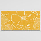 Wild rosa - yellow Desk Mat Gallery Image 3