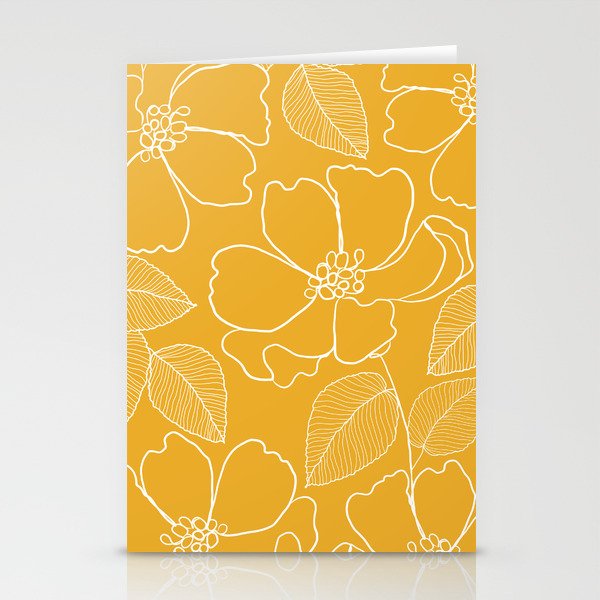 Wild rosa - yellow Stationery Card Gallery Image 2