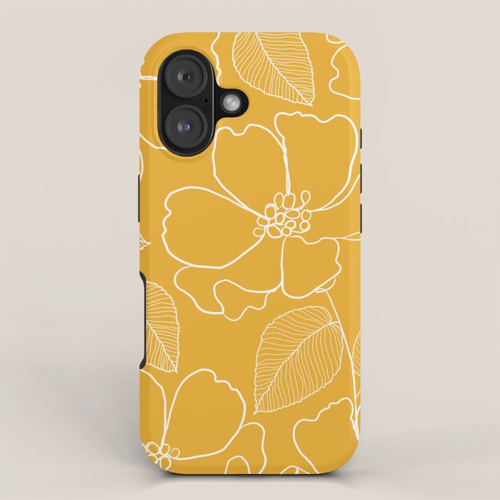 Wild rosa - yellow iPhone Case Gallery Image 1