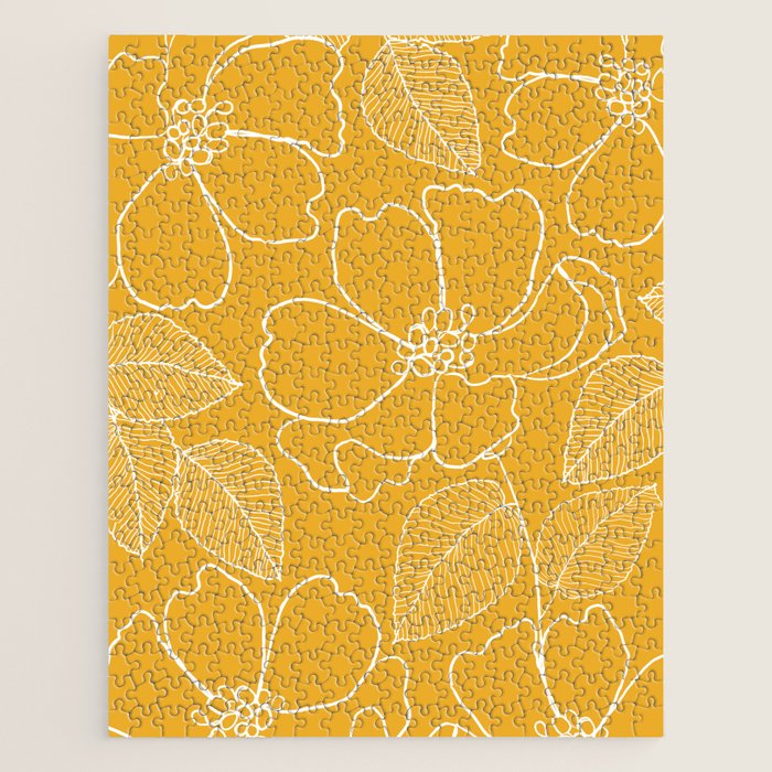 Wild rosa - yellow Jigsaw Puzzle Gallery Image 1