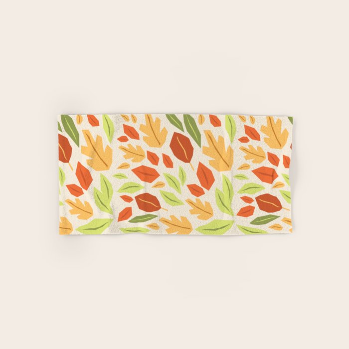 Autumn leaves Bath Towel Gallery Image 1