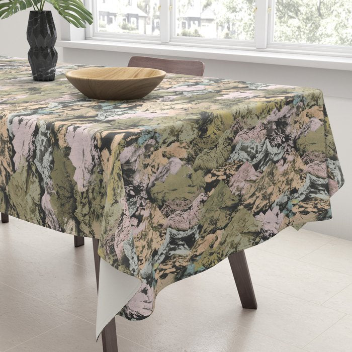 Abstract colorful dark mountains C Tablecloth Gallery Image 3
