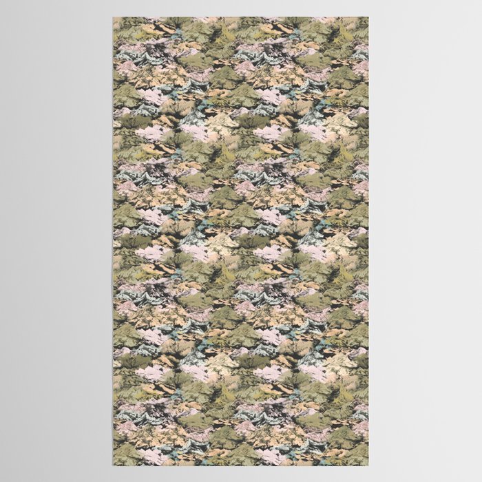 Abstract colorful dark mountains C Tablecloth Gallery Image 2