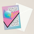 Memphis pattern 41 - 80s / 90s Retro Stationery Card Gallery Image 2