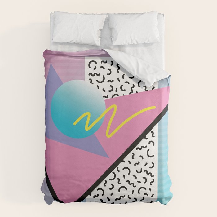 Memphis pattern 41 - 80s / 90s Retro Duvet Cover Gallery Image 1