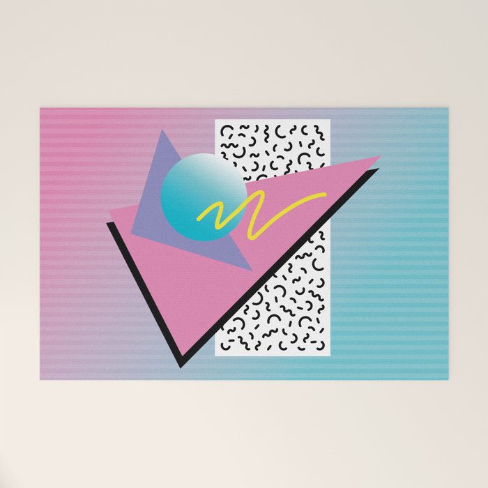 Memphis pattern 41 - 80s / 90s Retro Welcome Mat Gallery Image 1