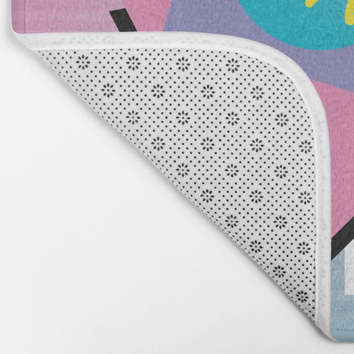 Memphis pattern 41 - 80s / 90s Retro Bath Mat Gallery Image 2