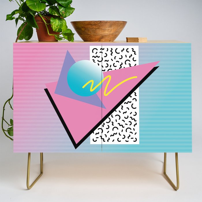 Memphis pattern 41 - 80s / 90s Retro Credenza Gallery Image 1