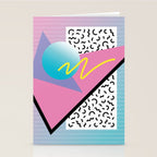 Memphis pattern 41 - 80s / 90s Retro Stationery Card Gallery Image 2