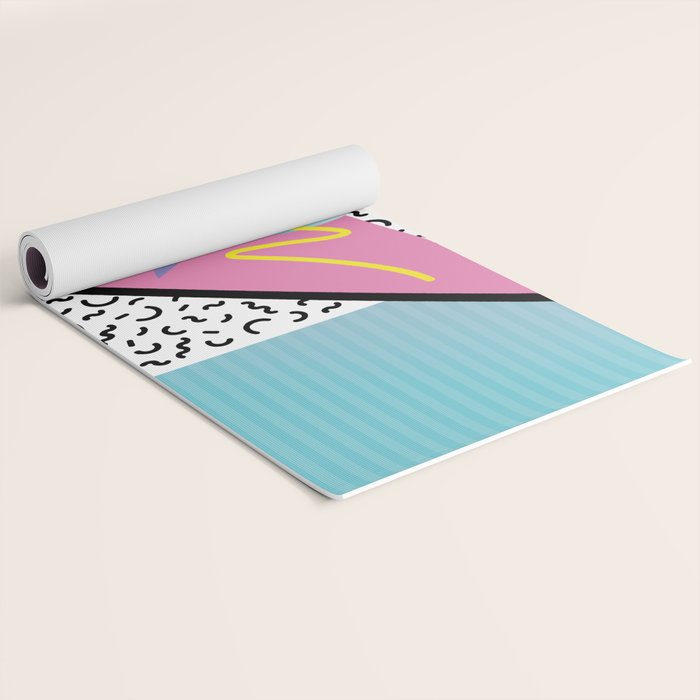 Memphis pattern 41 - 80s / 90s Retro Yoga Mat Gallery Image 2