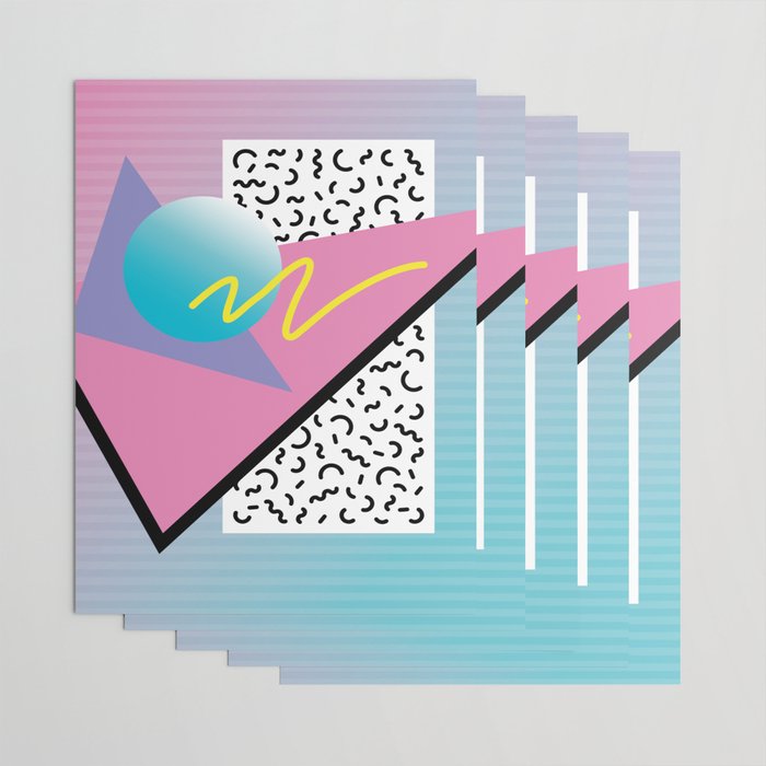 Memphis pattern 41 - 80s / 90s Retro Wrapping Paper Gallery Image 3