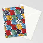 Colorful Squirrels Stationery Card Gallery Image 2