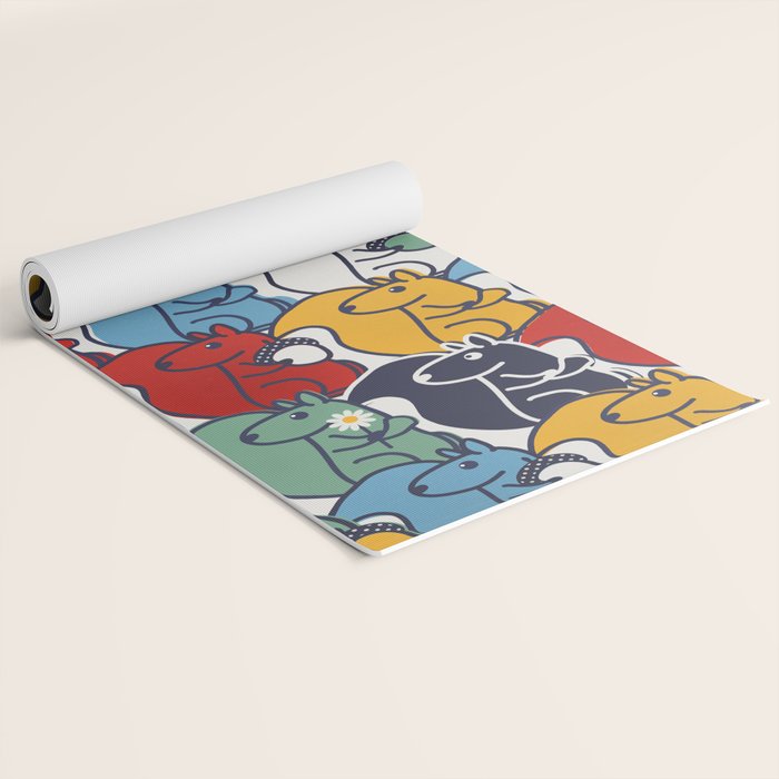 Colorful Squirrels Yoga Mat Gallery Image 2