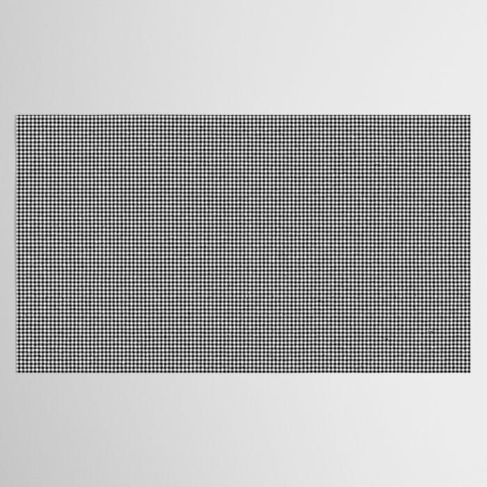 Black White Gingham Check Tablecloth Gallery Image 2