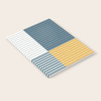 Color Block Line Abstract LXVIII Beachy Coastal Notebook Gallery Image 2