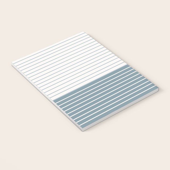 Color Block Line Abstract LXVIII Beachy Coastal Notebook Gallery Image 3