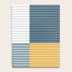 Color Block Line Abstract LXVIII Beachy Coastal Notebook Gallery Image 4