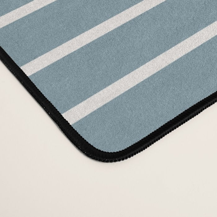 Color Block Line Abstract LXVIII Beachy Coastal Desk Mat Gallery Image 4