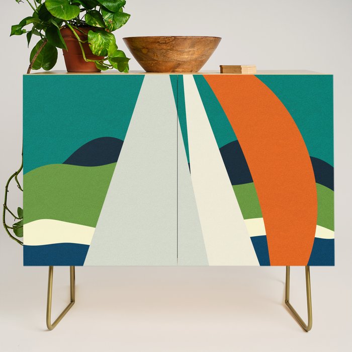 mid century sails Credenza Gallery Image 1