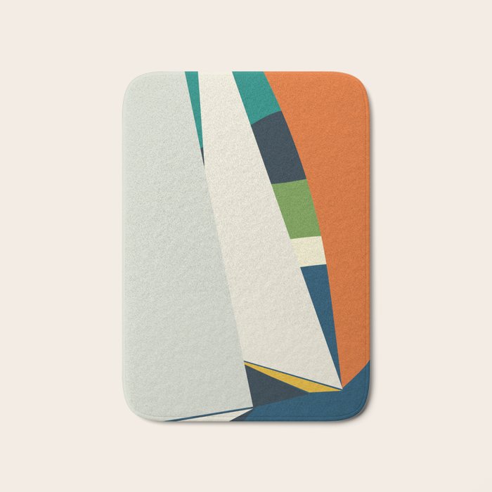 mid century sails Bath Mat Gallery Image 1