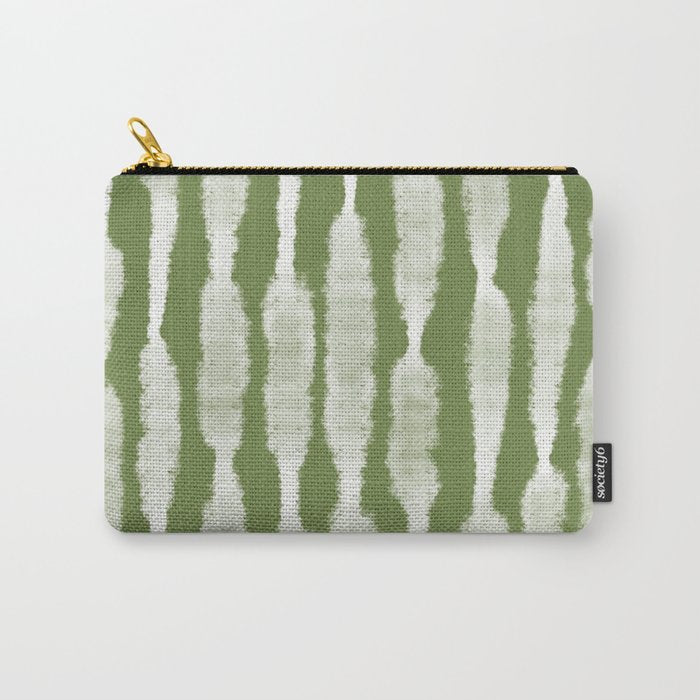 Tie Dye no. 2 in Green  Carry All Pouch Gallery Image 1