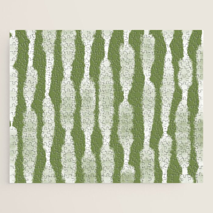 Tie Dye no. 2 in Green  Jigsaw Puzzle Gallery Image 1