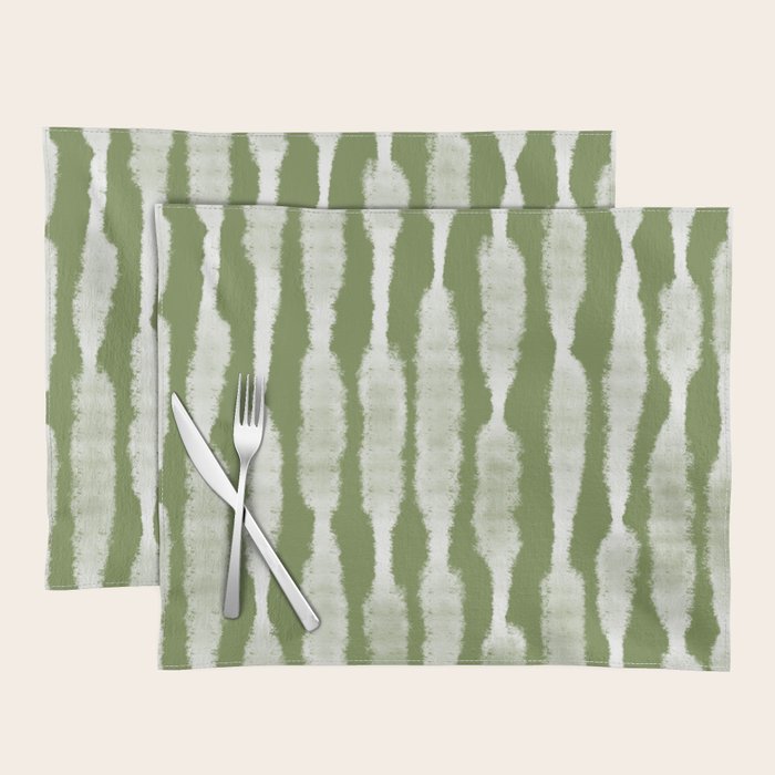 Tie Dye no. 2 in Green  Placemat Gallery Image 1